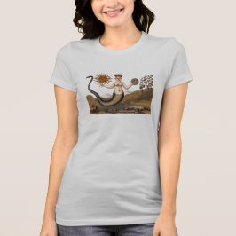 Camiseta Mujer serpiente alquimista con tres caras