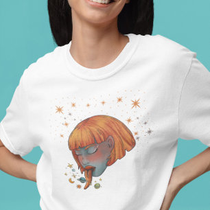 Camiseta Mujer serpiente de diosa celestial