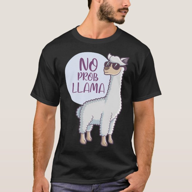 Camiseta Mujer sin drama se llama lama graciosa (Anverso)