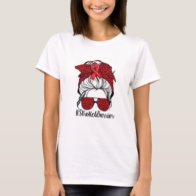 Camiseta Mujer sobreviviente de ataque de Stroke Guerrero t (Anverso)