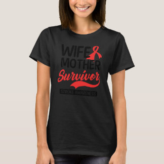 Camiseta Mujer sobreviviente diseño sobreviviente de ataque