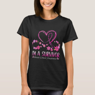 Camiseta Mujer: Soy una sobreviviente de cáncer de mama Ros