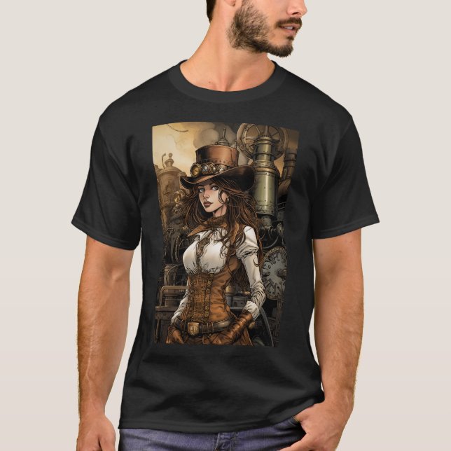 Camiseta Mujer Steampunk (Anverso)