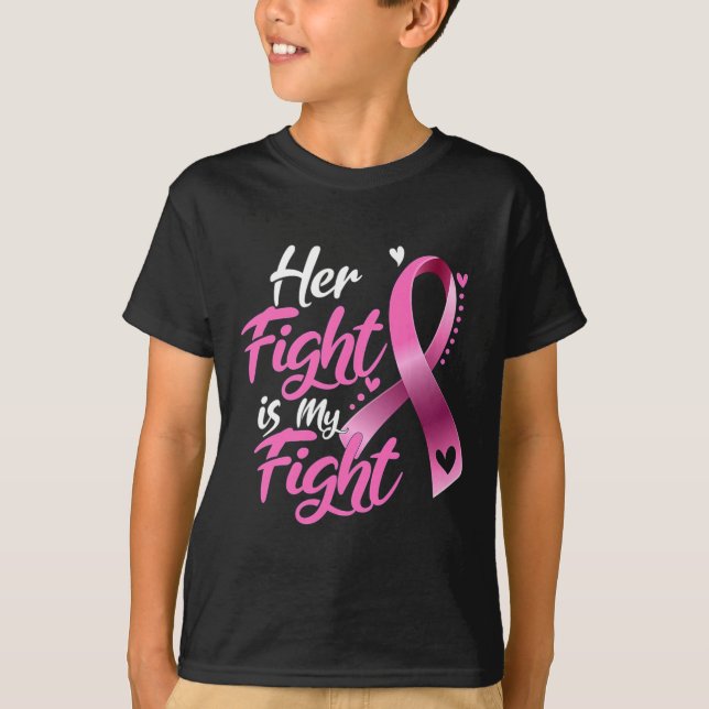 Camiseta Mujer Su Lucha Es Mi Lucha Contra El Cáncer De Mam (Anverso)