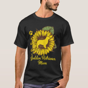Camiseta Mujer Sunflower Golden Retriever Mom Paw Dog Mom