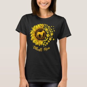 Camiseta Mujer Sunflower Pitbull Mamá Perro Lover 438