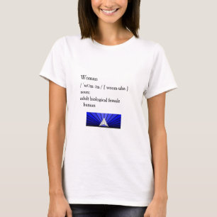Camiseta Mujer: T-Shirt humano biológico adulto
