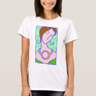 Camiseta Mujer Tauro de los años 20 con símbolo verde
