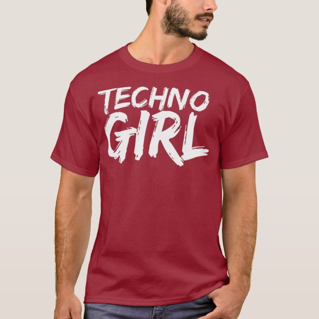 Camiseta Mujer Techno Chica Tee Festival EDM DJ Premium (Anverso)