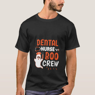 Camiseta Mujer Teeth Ghost Pumpkin Witch Cute Dental Hallo