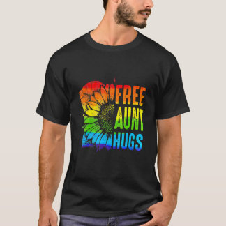 Camiseta Mujer: Tía Libre Abraza Orgullo Gay Lgbt-Q Mes