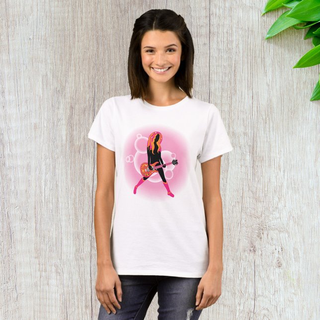 Camiseta Mujer tocando guitarra (Subido por el creador)