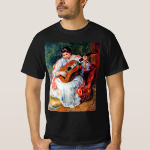 Camiseta Mujer tocando la guitarra, de Pierre Renoir