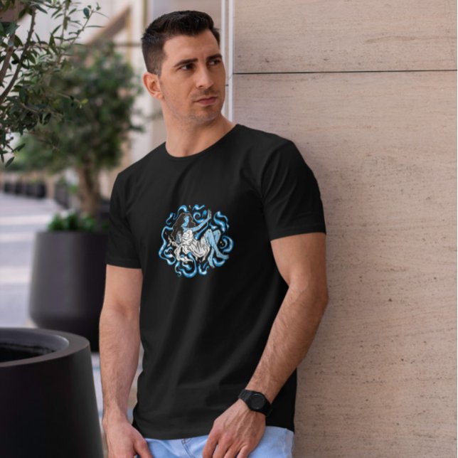 Camiseta Mujer Trippy Azul Psicodélica (Subido por el creador)