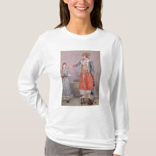 Camiseta Mujer turca con su sirviente