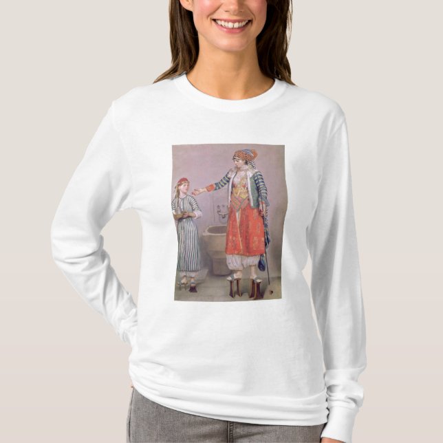 Camiseta Mujer turca con su sirviente (Anverso)