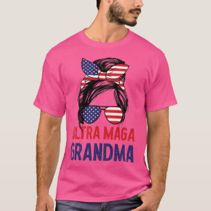 Camiseta Mujer Ultra Maga Abuela Patriótica Messina Bun