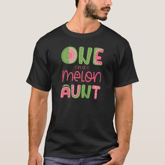 Camiseta Mujer Una En Melón Tía Cute sandía Primero B (Anverso)
