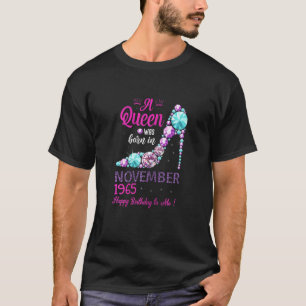 Camiseta Mujer Una reina nació el 56 de noviembre