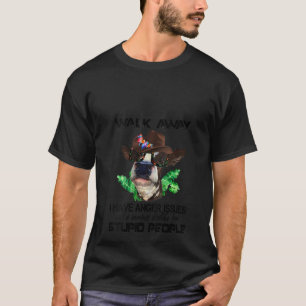 Camiseta Mujer Vaca Tengo Problemas de Ira y Gran Desagrado