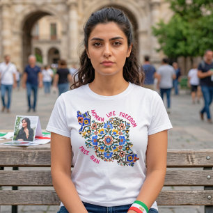 Camiseta Mujer Vida Libertad   Regalos Iraníes Baldosas Per