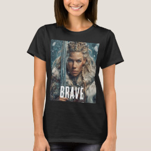 Camiseta mujer vikinga valiente