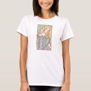 Camiseta Mujer virgo de los años 1920 en lavanda