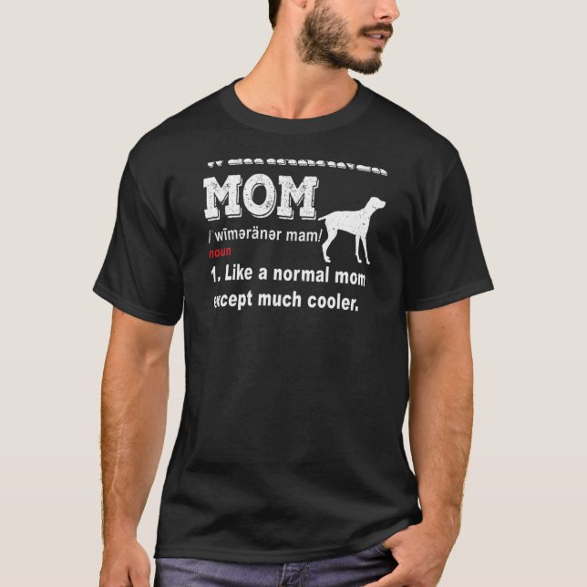 Camiseta Mujer Weimaraner Dog Vintage Mom (Anverso)