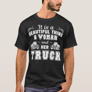 Camiseta Mujer Y Su Conductor De Camiones, divertida medita