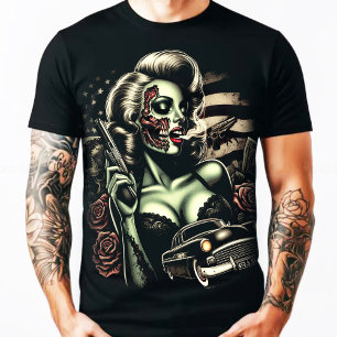 Camiseta Mujer Zombie caliente