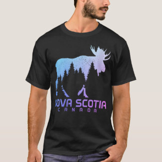 Camiseta Mujeres39S Nueva Escocia Canadá Alce Vintage
