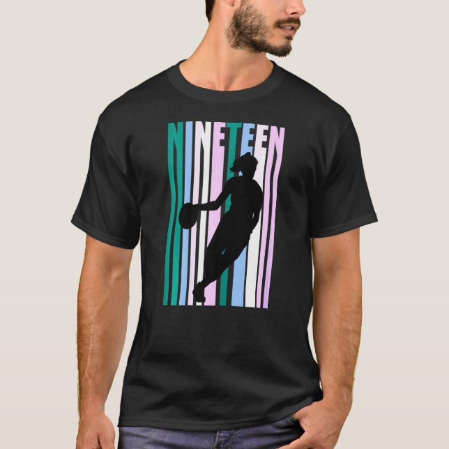 Camiseta Mujeres 19 años de Baloncesto Retro 19 Ni (Anverso)