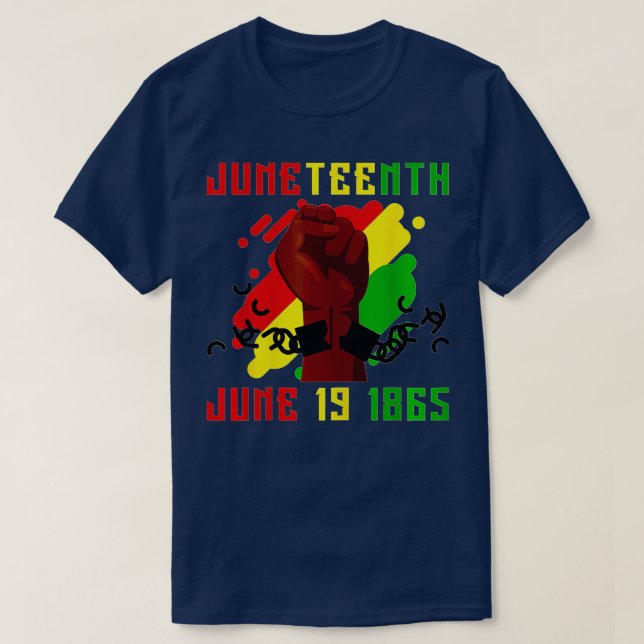 Camiseta Mujeres 19 de junio de 1865 Día de la Libertad 1 d (Diseño del anverso)