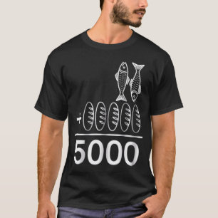 Camiseta Mujeres 2 Peces 5 Panes Jesús Alimenta 5000 Cristi