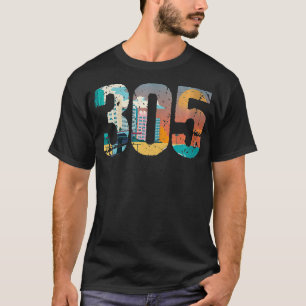 Camiseta Mujeres 305 Dade County Miami VNeck