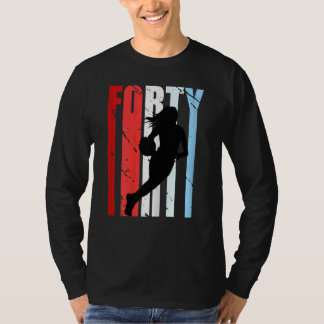 Camiseta Mujeres 40 Aniversario del Baloncesto Mujeres Retr