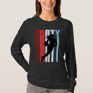 Camiseta Mujeres 40 Aniversario del Baloncesto Mujeres Retr
