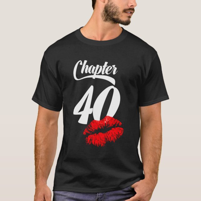Camiseta Mujeres 40 Años De Edad Lips Capítulo 40 Años De E (Anverso)