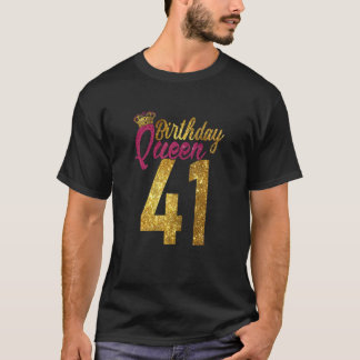Camiseta Mujeres 41 años de edad 1981 41º cumpleaños Reina 