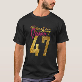 Camiseta Mujeres 47 años de edad 1975 47º cumpleaños Reina