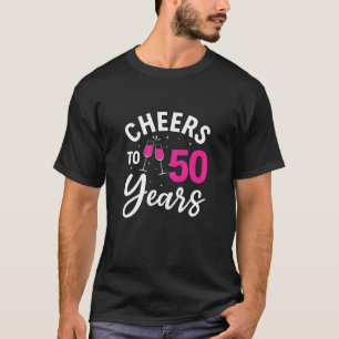 Camiseta Mujeres 50 Años De Cumpleaños Saludan A 50 Años