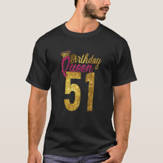 Camiseta Mujeres 51 años de edad 1971 51º cumpleaños Reina