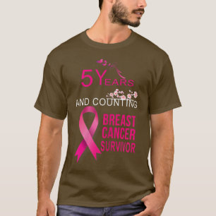 Camiseta Mujeres 5 años Regalos gratis contra el cáncer Muj