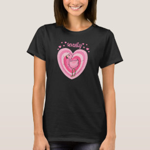Camiseta Mujeres 70 años Cute Flamingo Chica de cumpleaños