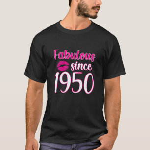 Camiseta Mujeres 70 Años De Dulce Lips Regalo Mujeres Fab