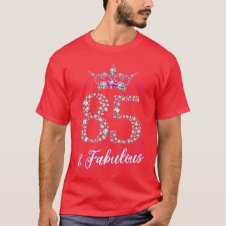 Camiseta Mujeres 85 y fabulosas 1935 regalo de cumpleaños 8