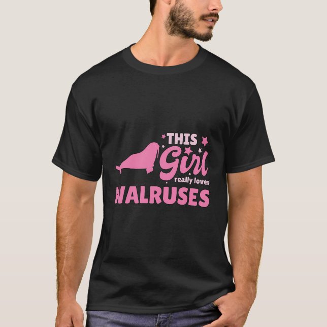 Camiseta Mujeres A Esta Chica Realmente Le Encantan Las Wal (Anverso)
