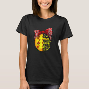 Camiseta Mujeres A Esta Nana Le Encanta El Softball Chica