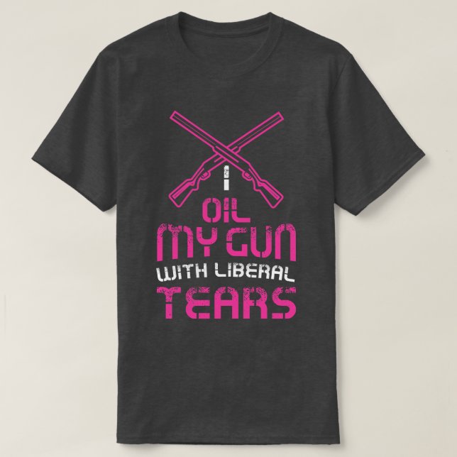 Camiseta Mujeres a las que agito mis armas con lágrimas lib (Diseño del anverso)