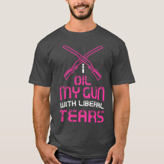 Camiseta Mujeres a las que agito mis armas con lágrimas lib